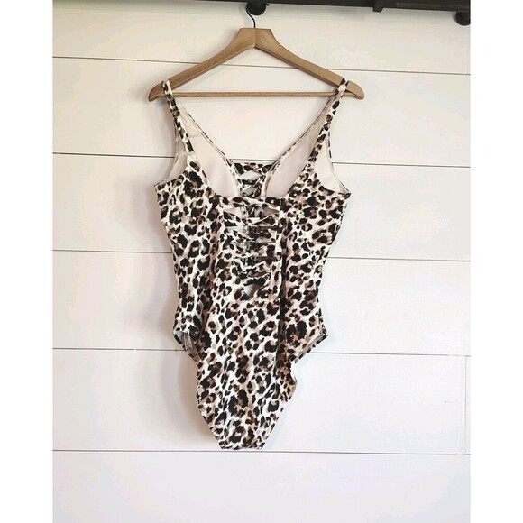 Bleu Rod Beattie Animal Print Soft Cup Adjustable Strap One Piece Size 14 NWT - Picture 3 of 13